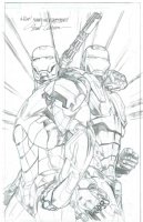 Stuart Immonen ACDC Iron Man Litho Artwork Comic Art
